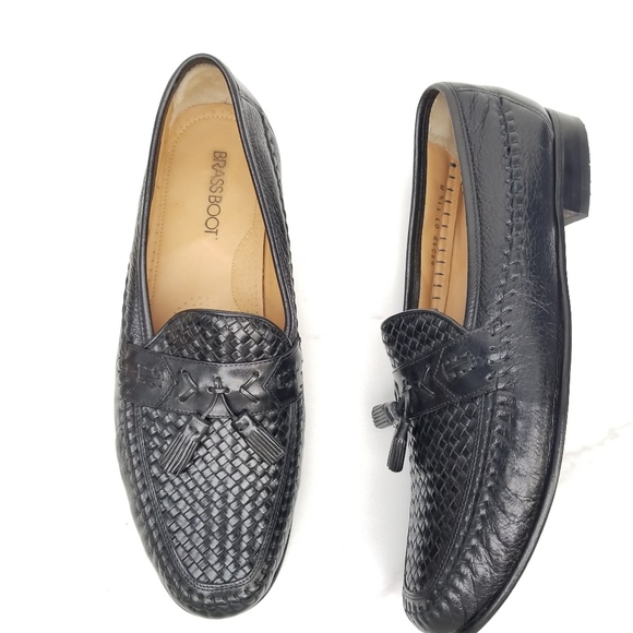 brass boot dress shoes